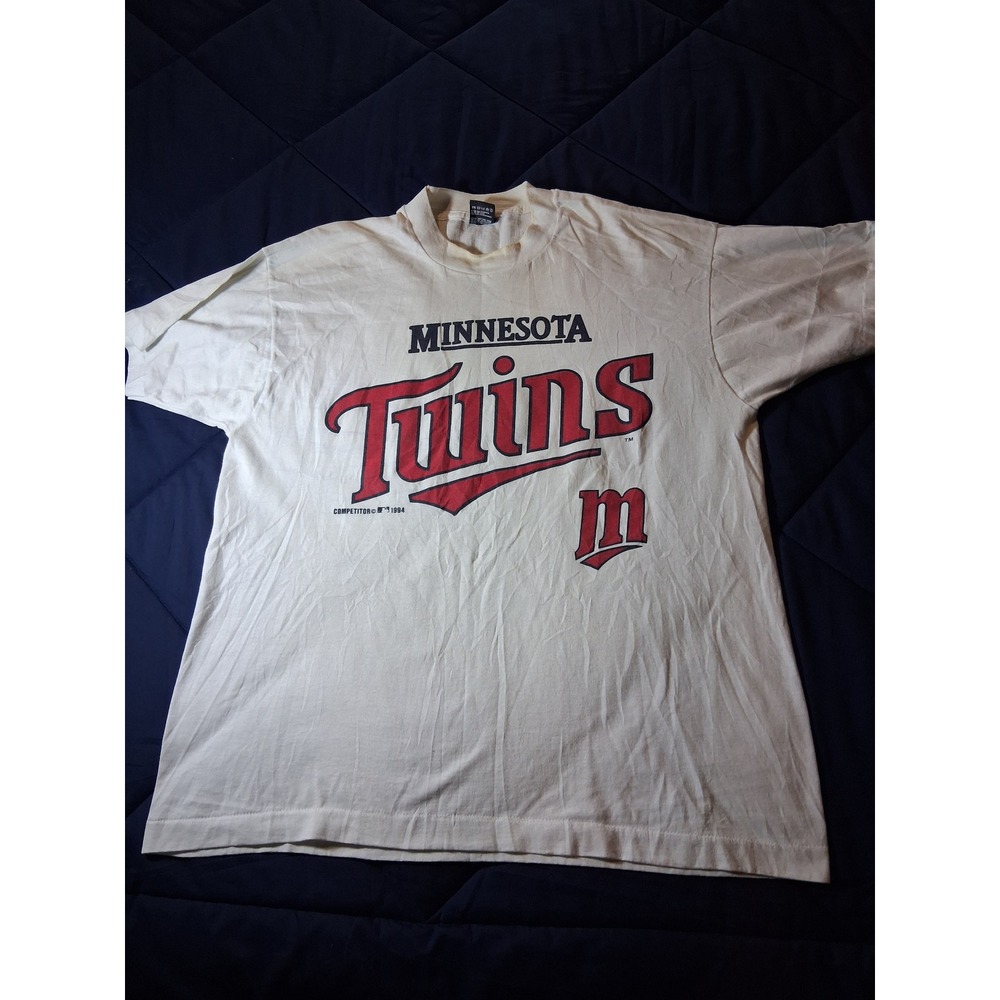 Vintage 1994 Minnesota Twins Shirt Mens XL Fruit of the Loom Best MLB White USA